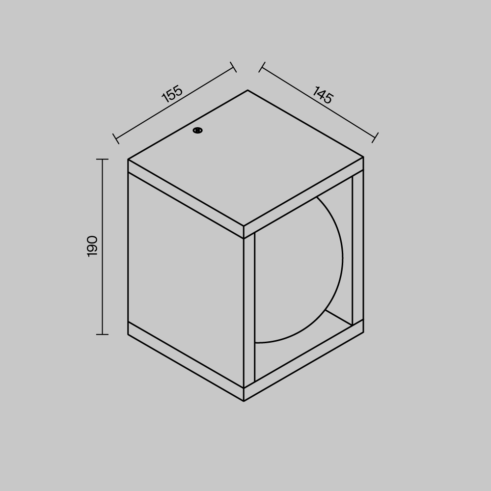 Настенный светильник (бра) Outdoor O483WL-L10GF3K