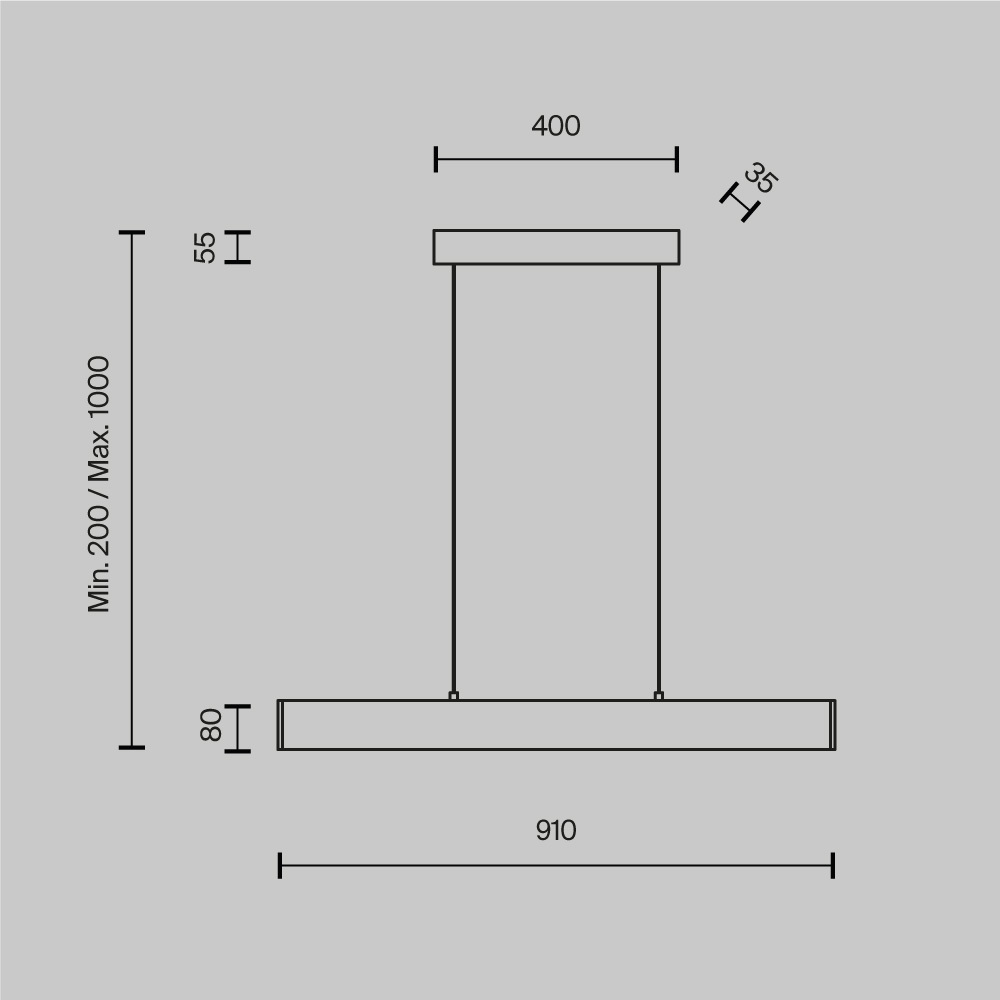 Подвесной светильник Technical P010PL-L23B4K