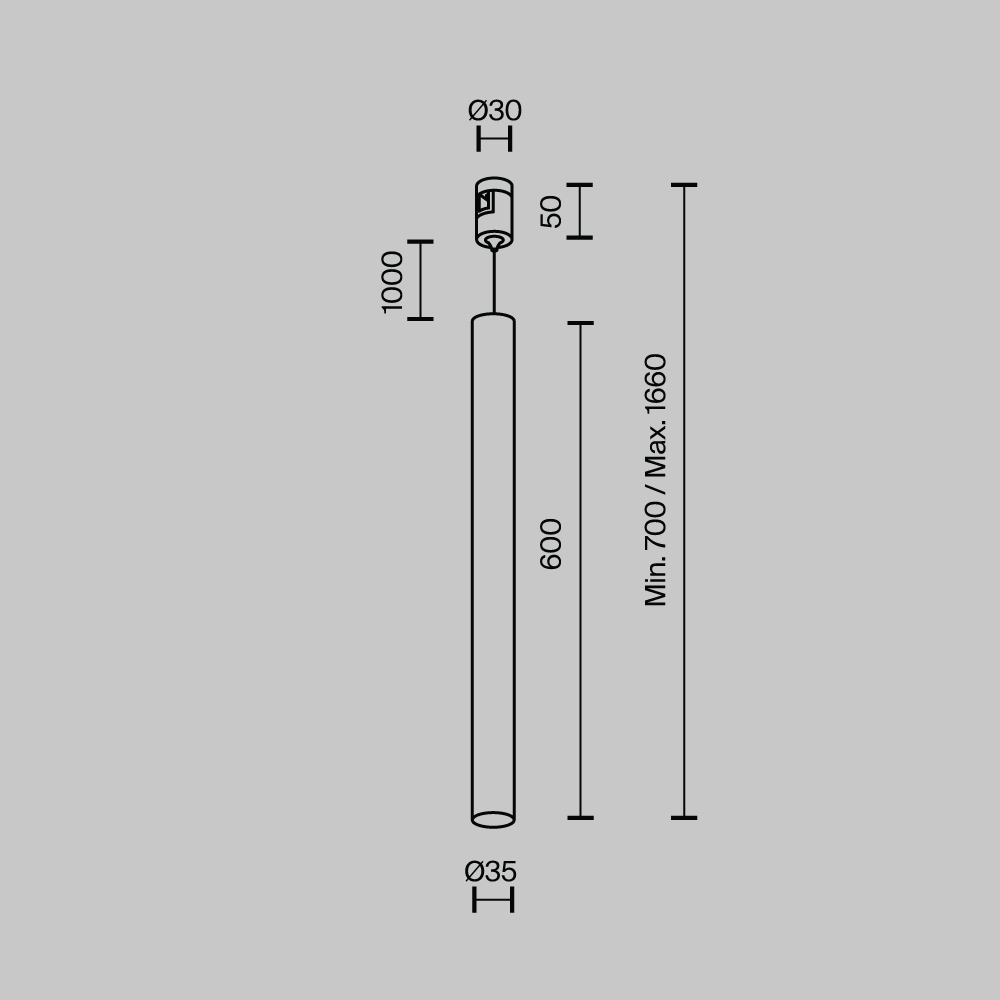 Трековый светильник Technical TR156-1-5W4K-BS