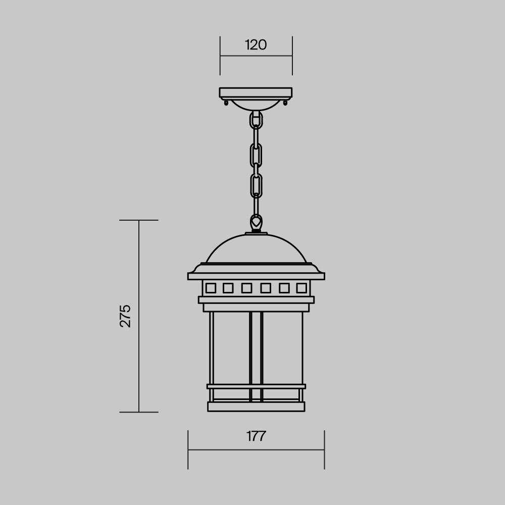 Подвесной светильник Outdoor O031PL-01BR