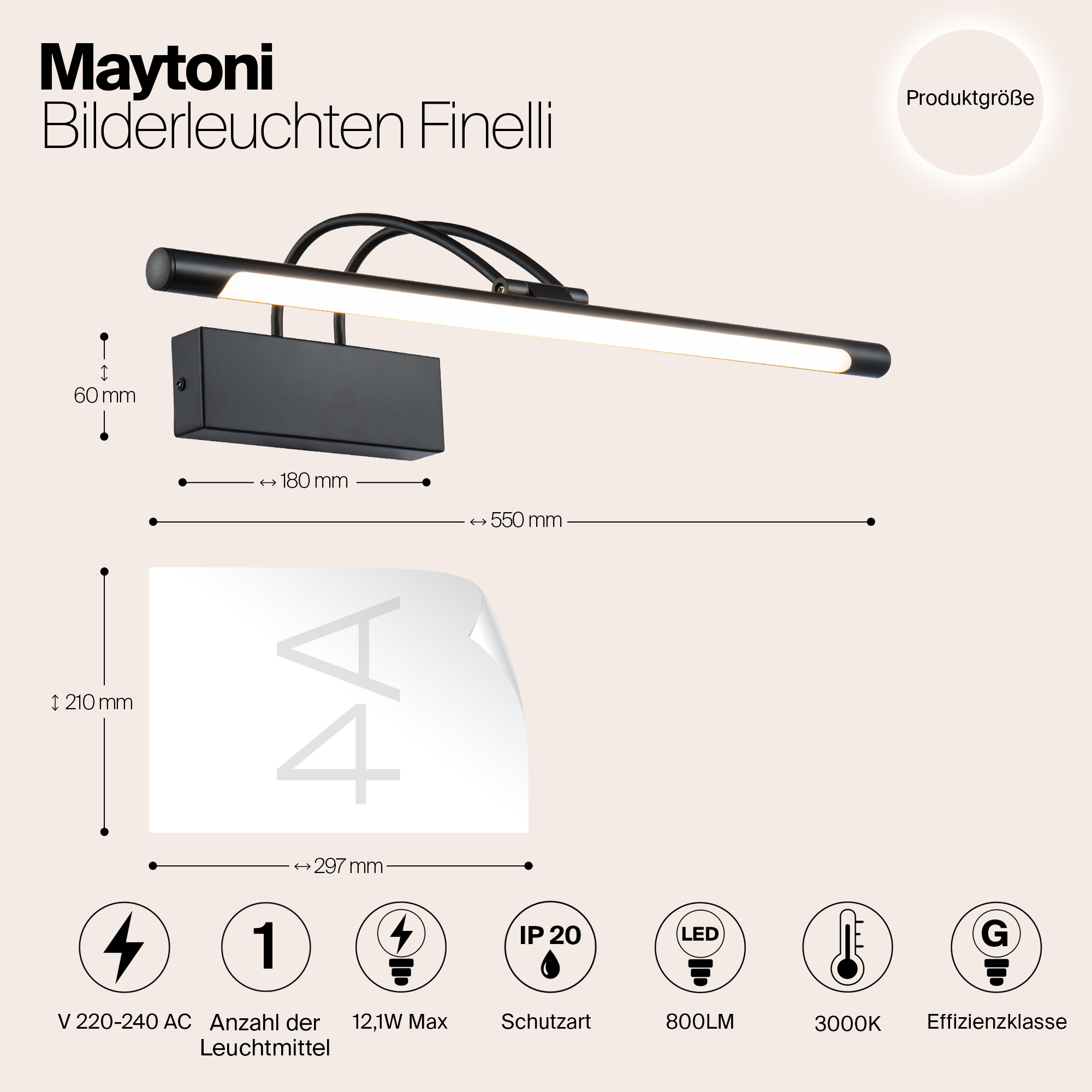 Подсветка Maytoni MIR004WL-L12B