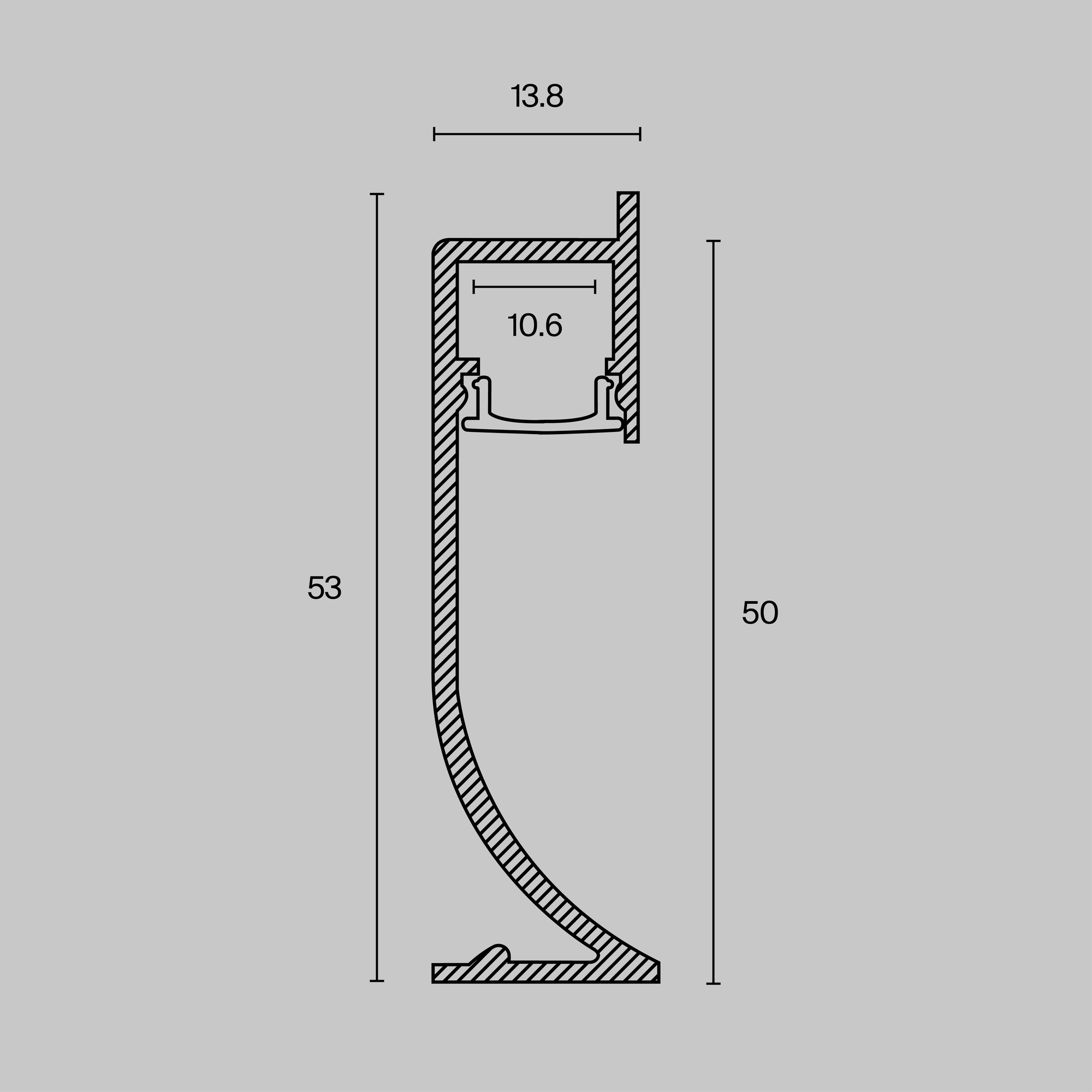 Комплектующие к светодиодной ленте Led Strip ALM-5314-B-2M