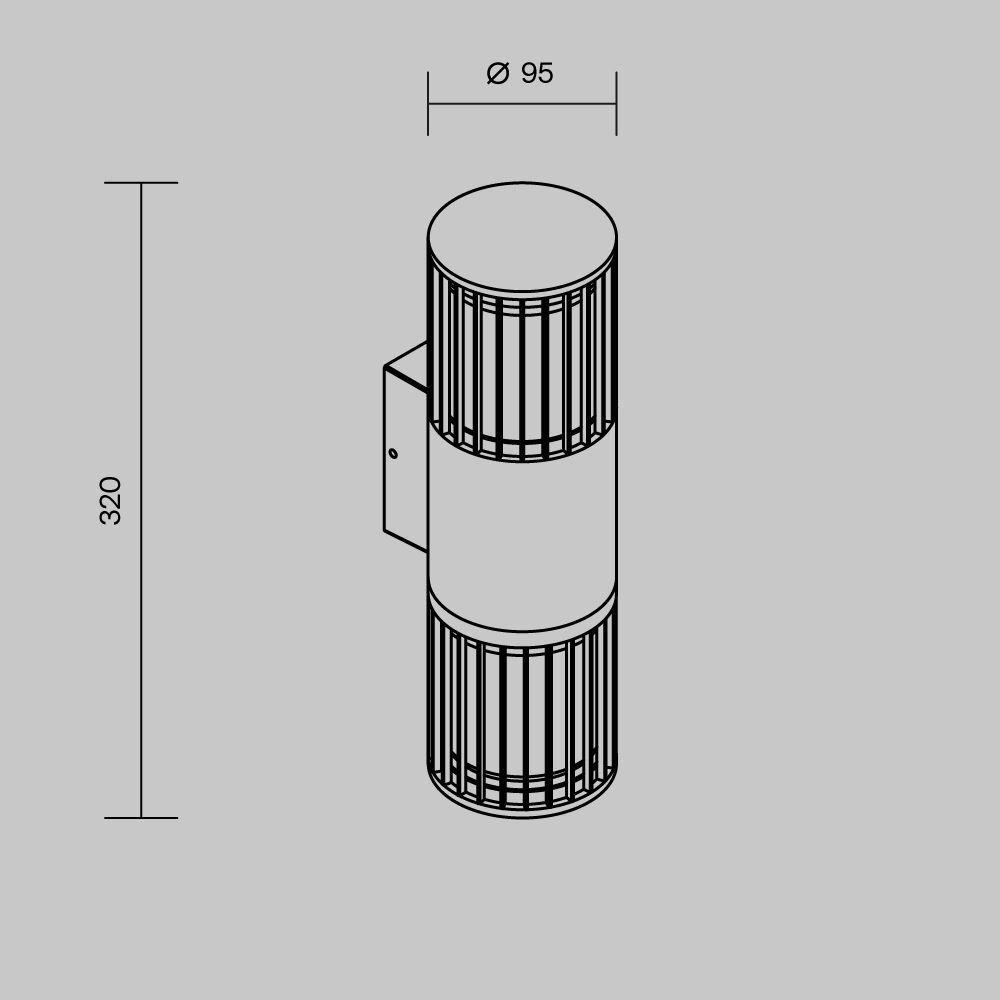 Настенный светильник (бра) Outdoor O492WL-02GF