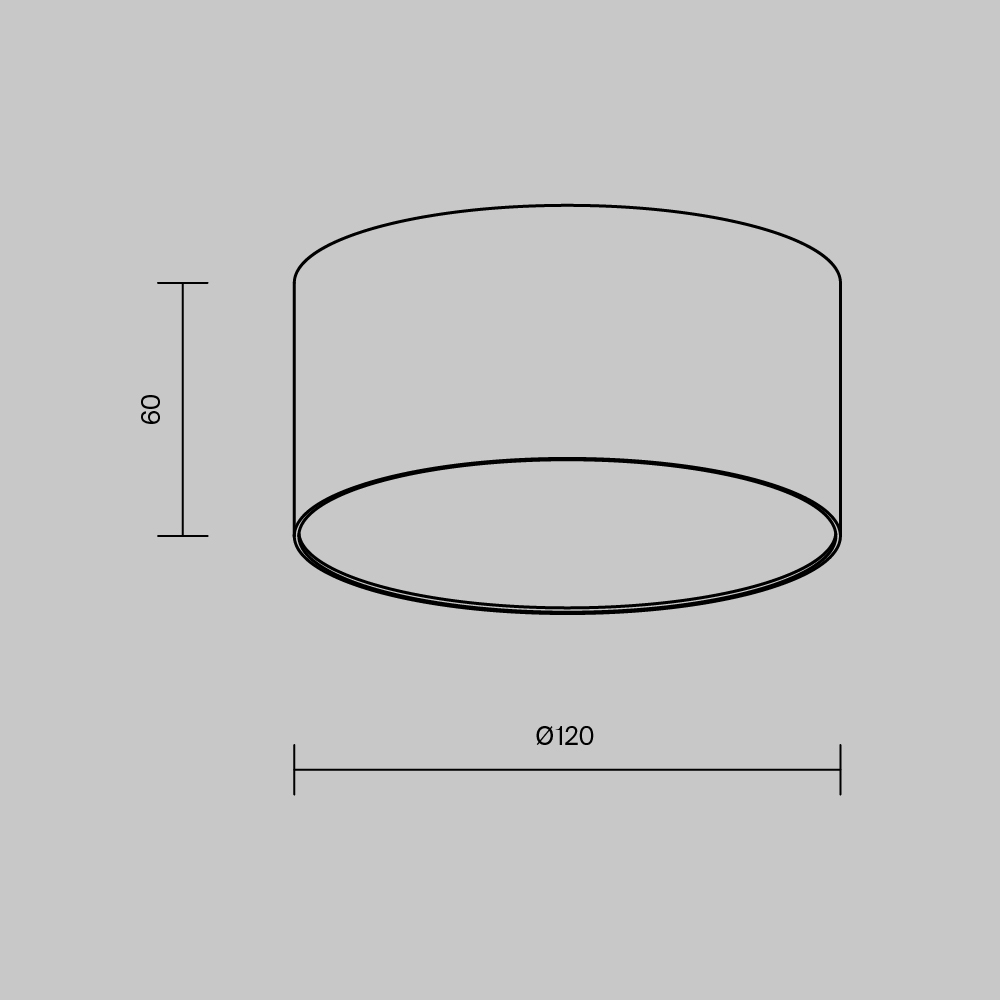 Потолочный светильник Technical C032CL-12W3K-RD-B