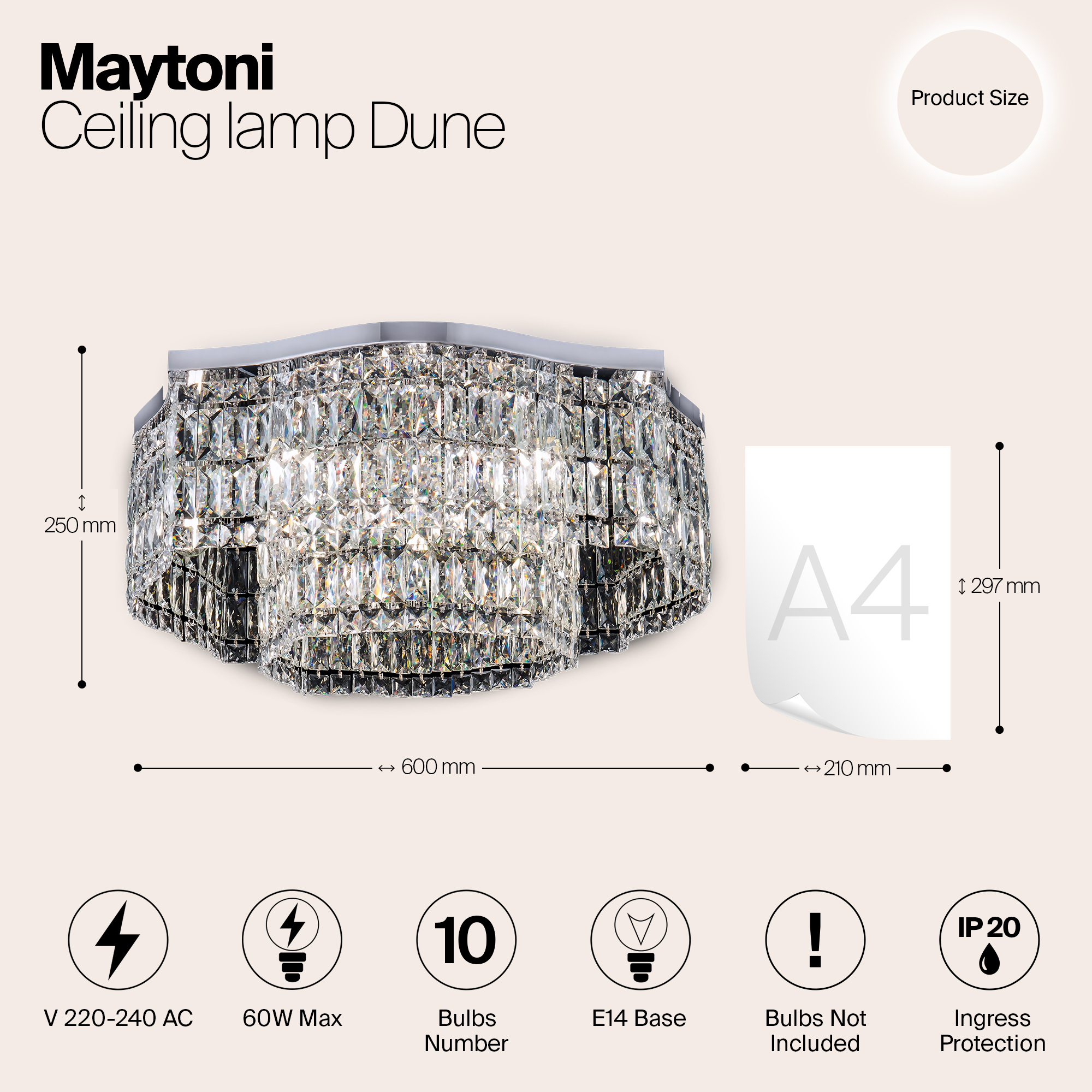 Потолочный светильник Maytoni DIA005CL-10CH