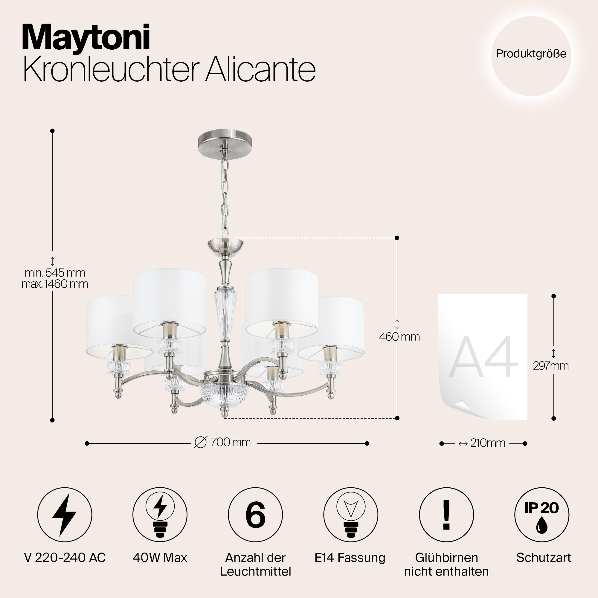 Люстра Maytoni MOD014CL-06N