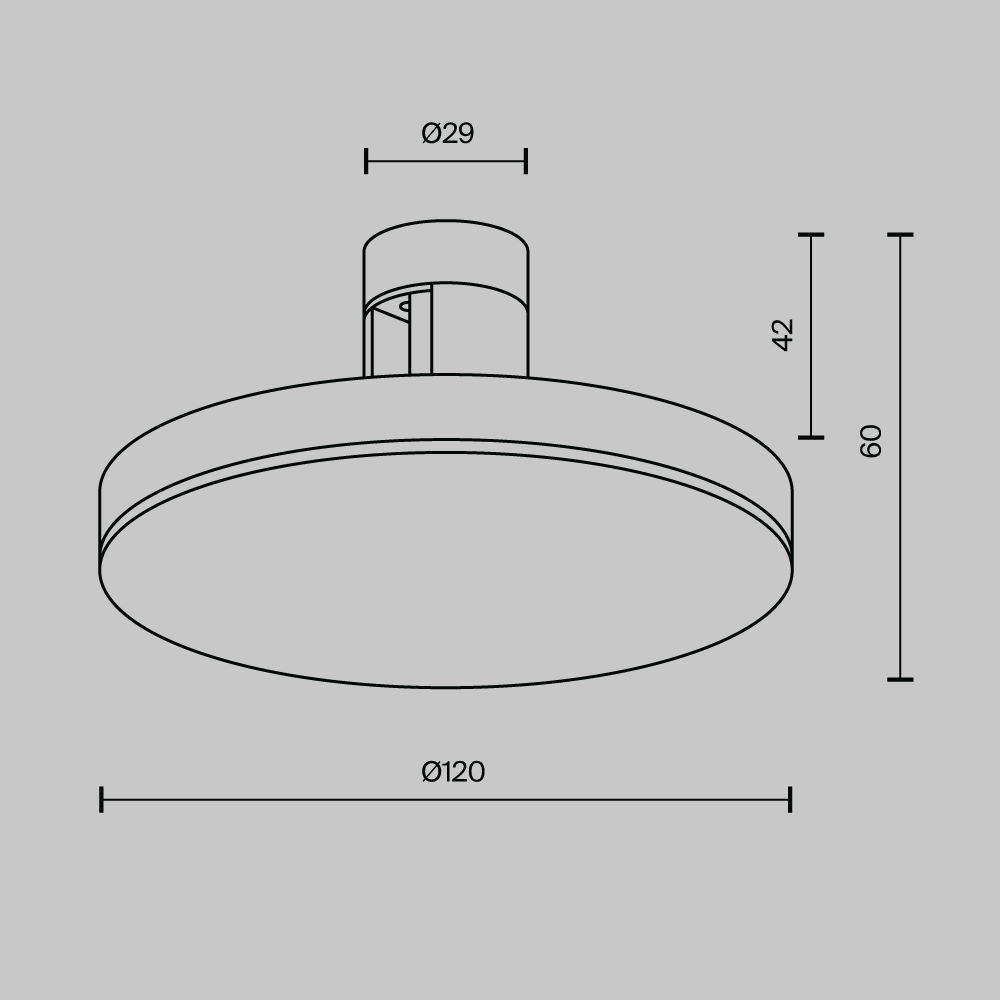 Трековый светильник Technical TR152-1-7W3K-PT