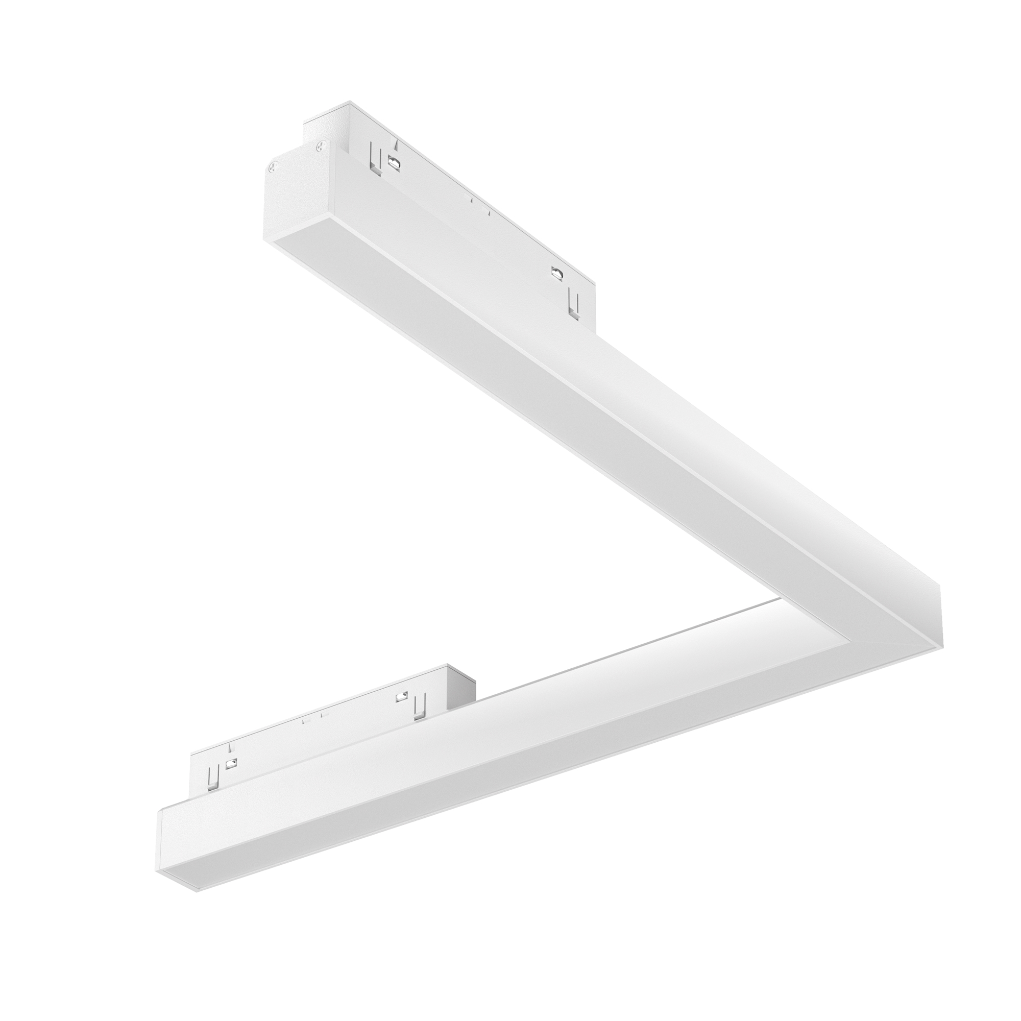 Spoturi pe sina - Corp de iluminat pe șină BASIS ANGLE, Aluminiu Alb, 24W, MAYTONI TR042-4-24W3K-WW-DS-W