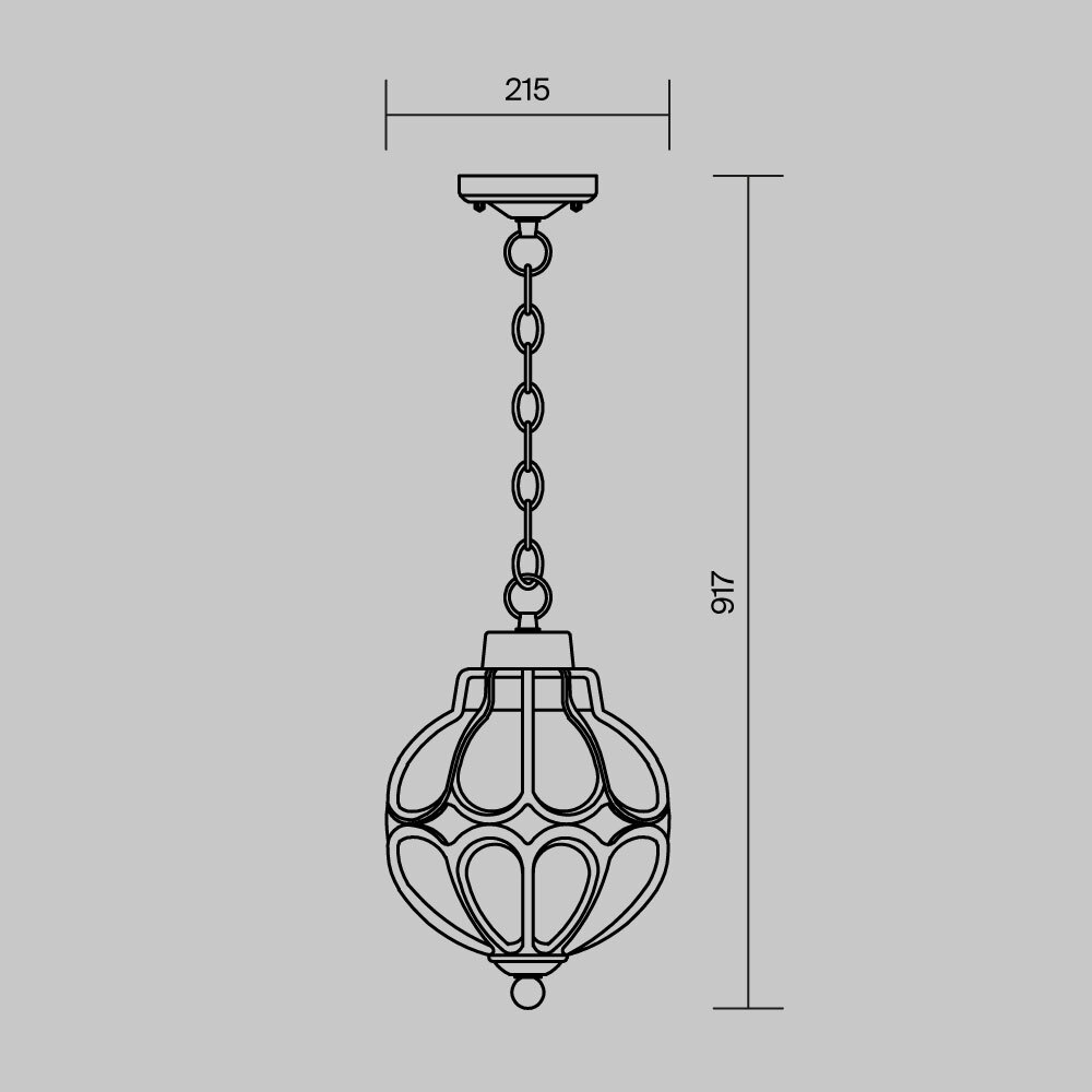 Подвесной светильник Outdoor O024PL-01G