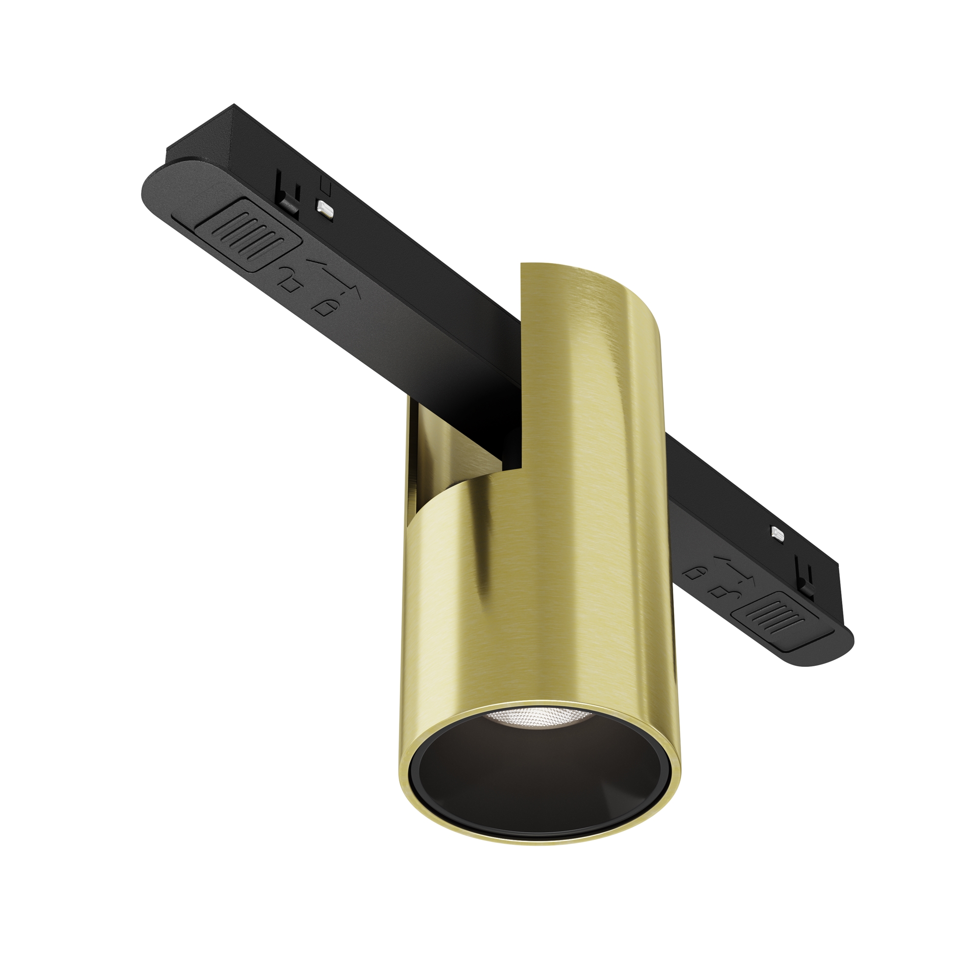 Spoturi pe sina - Corp de iluminat pe șină Alfa, Aluminiu Negru, 7W, MAYTONI TR122-4-7W-DS-BS