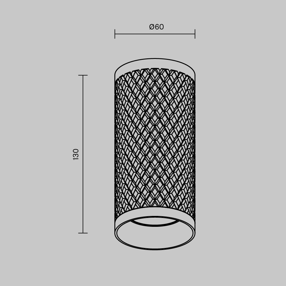 Потолочный светильник Technical C036CL-01G