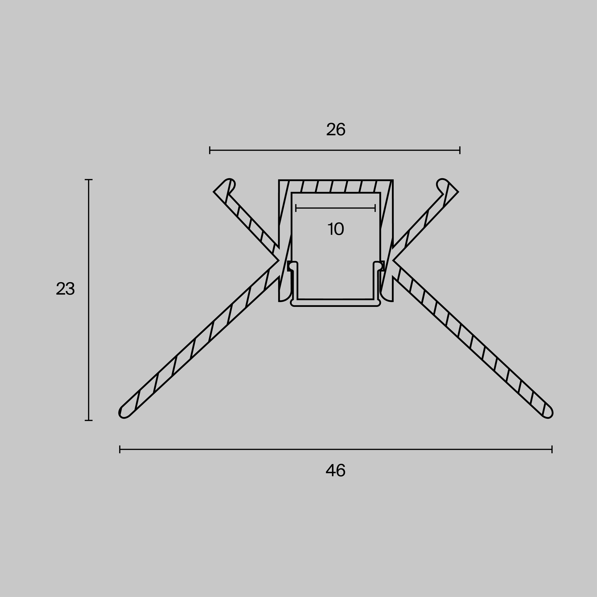 Комплектующие к светодиодной ленте Led Strip ALM-4623-S-2M