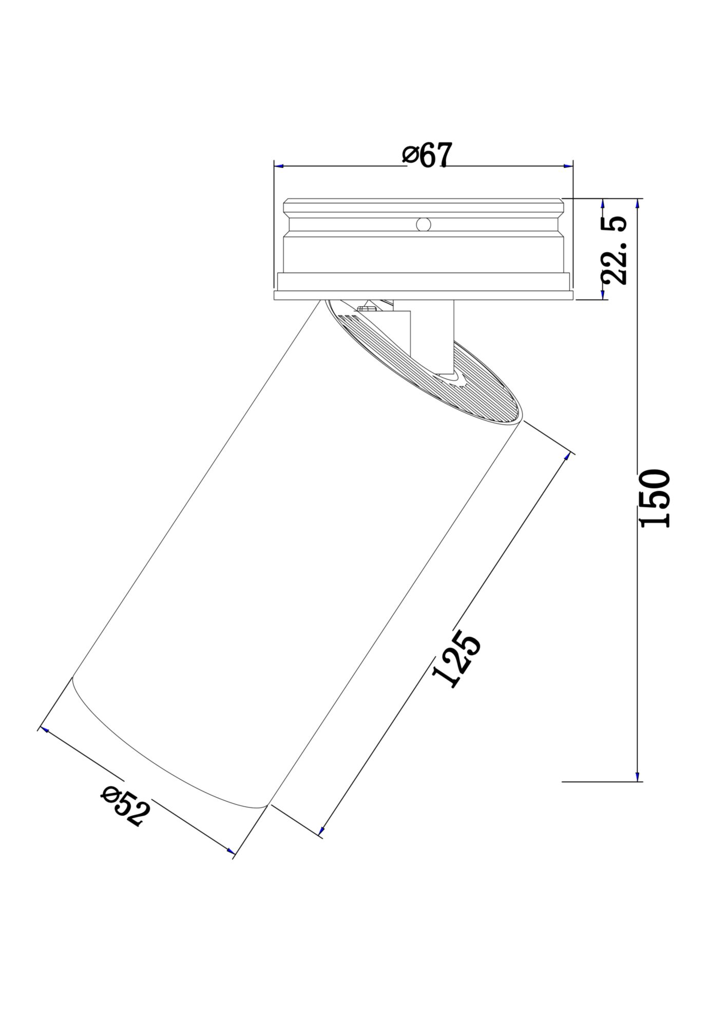Потолочный светильник Technical C057CL-L12B4K