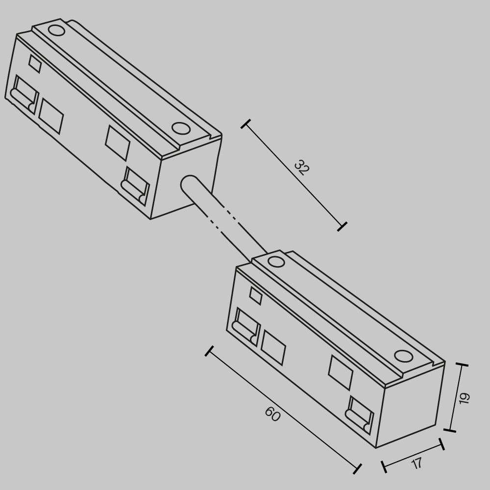 Комплектующие для трековой системы Technical TRA034CPC-42W-5-1