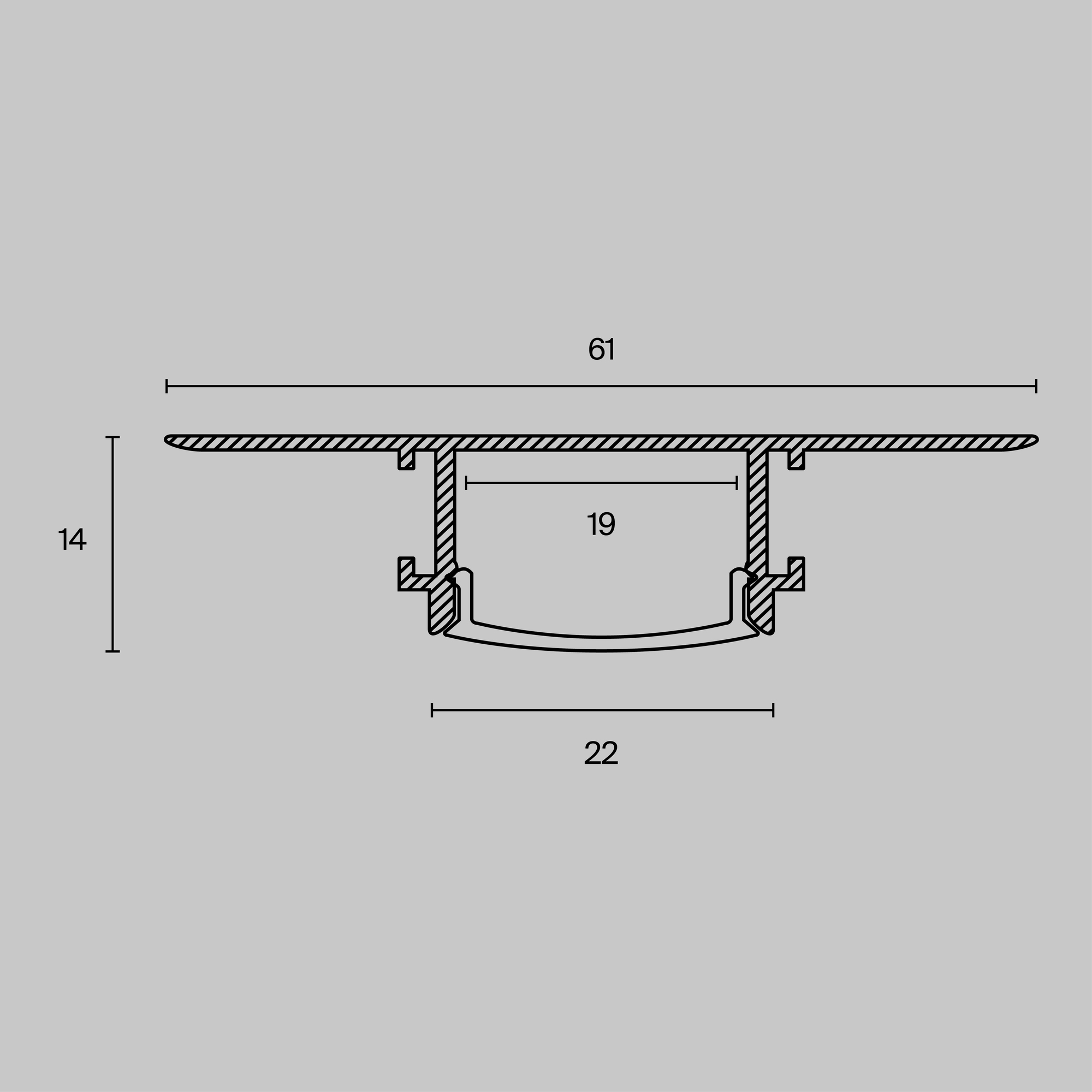 Комплектующие к светодиодной ленте Led Strip ALM-6114-S-2M