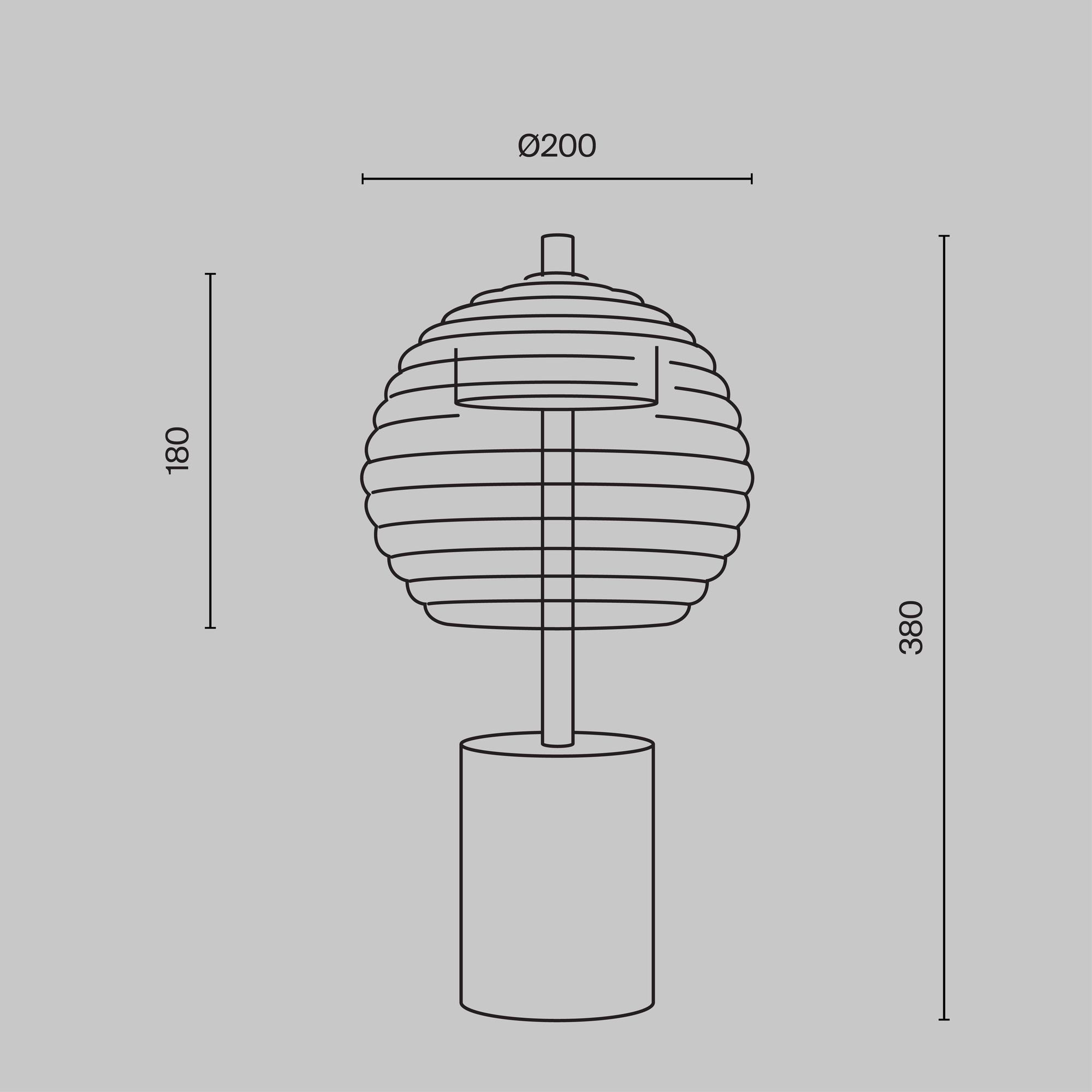 Настольный светильник Maytoni P060TL-L12BK