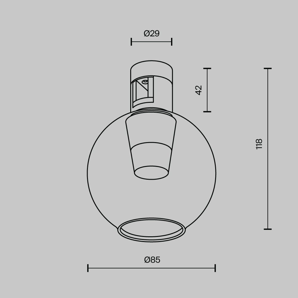 Трековый светильник Technical TR148-1-3W3K-PT