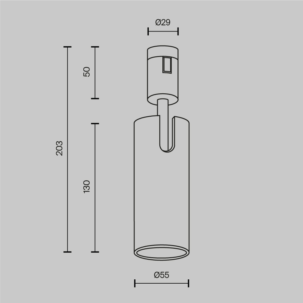 Трековый светильник Technical TR144-1-12W3K-W-B