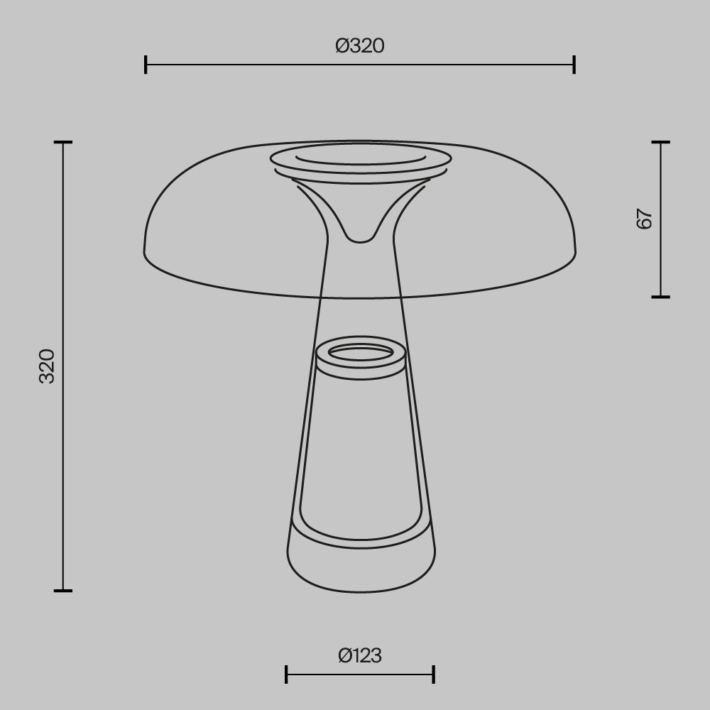 Настольный светильник Maytoni MOD484TL-L8BK