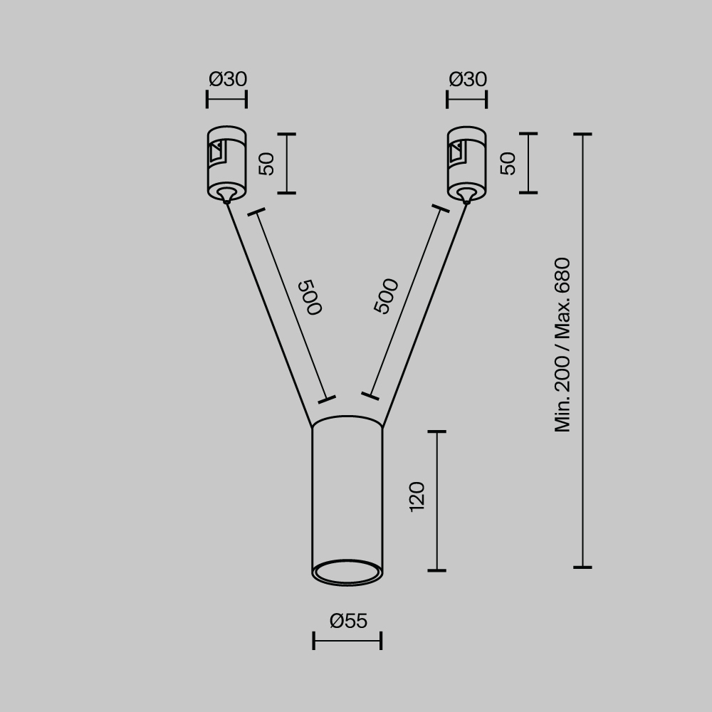 Трековый светильник Technical TR157-1-12W4K-B