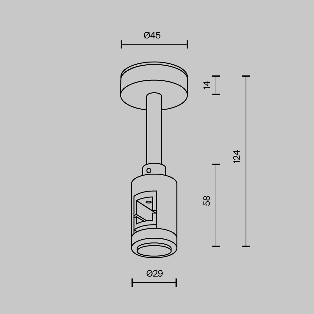 Комплектующие для трековой системы Technical TRA156C-B1-PT