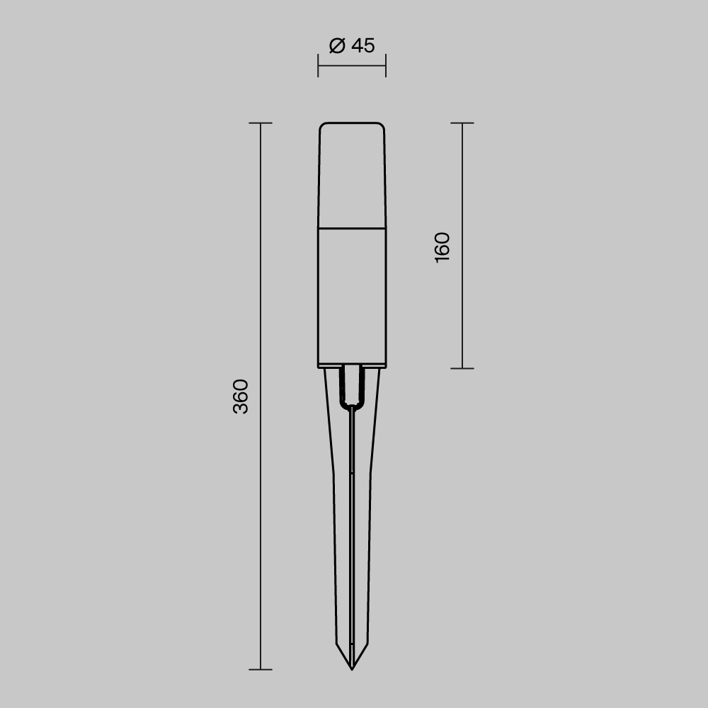 Ландшафтный светильник Outdoor O416FL-L3B3K