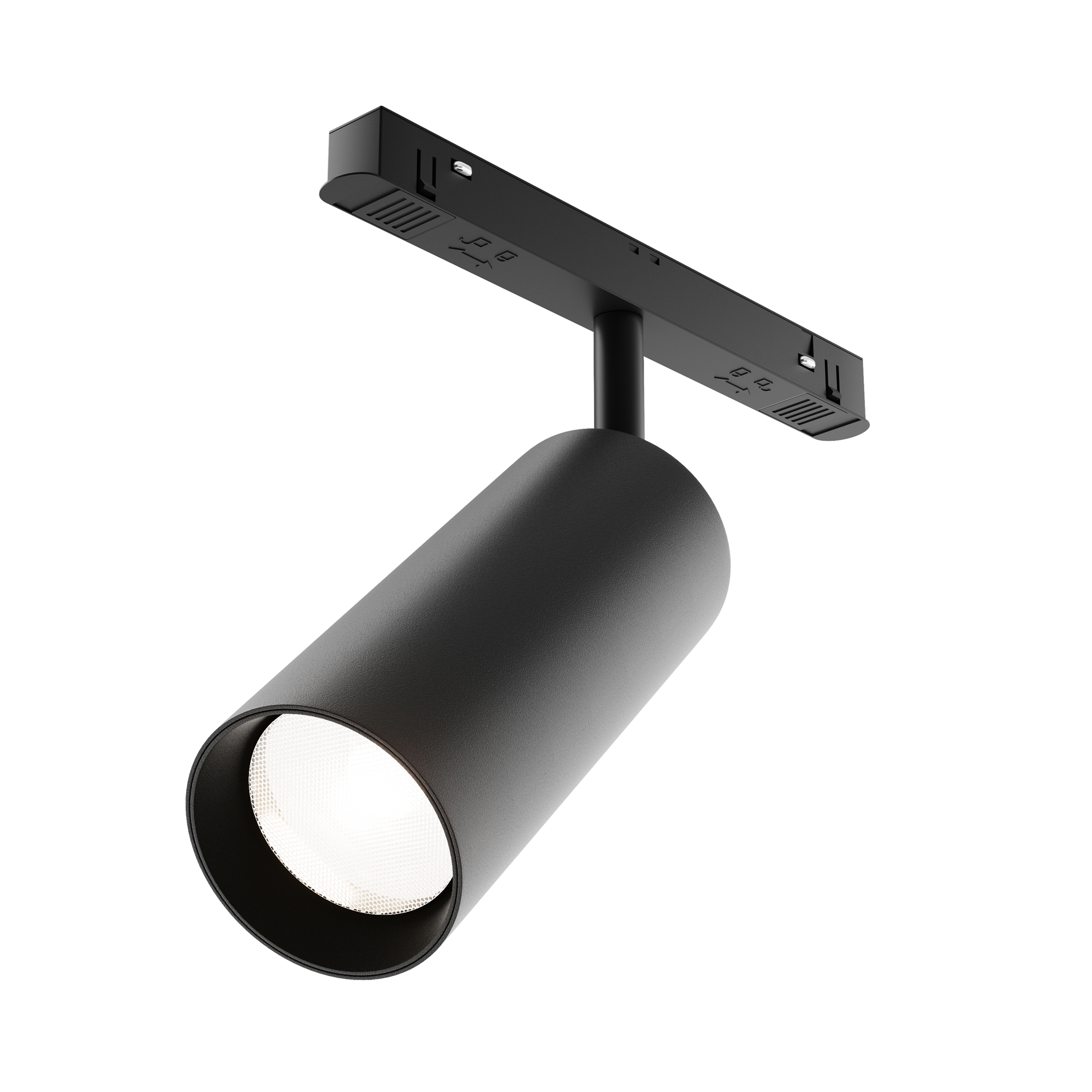 Spoturi pe sina - Corp de iluminat pe șină Focus LED, Aluminiu Negru, 20W, MAYTONI TR032-2-20W4K-S-B